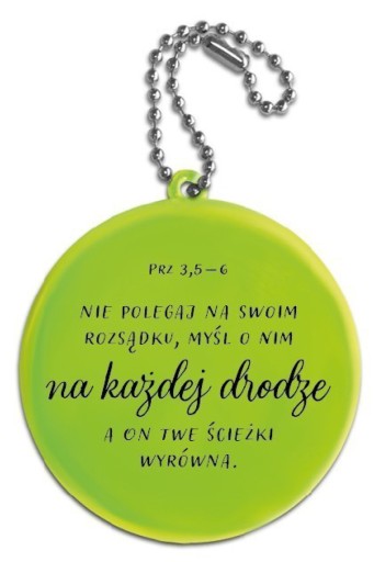 Reflexný prívesok Dôveruj Bohu celým svojím srdcom