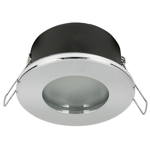 Hermetické svietidlo IP44 D-06 Chróm + LED GU10 1,5W