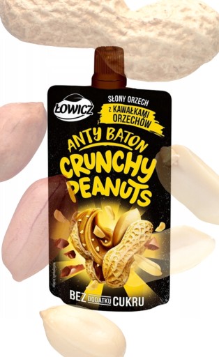 Łowicz Antybaton chrumkavé arašidy slaná oriešková pena 100 g