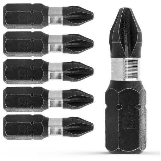 5x rázový bit PH2 rázový bit 25mm | Nárazový bit pre skrutkovač