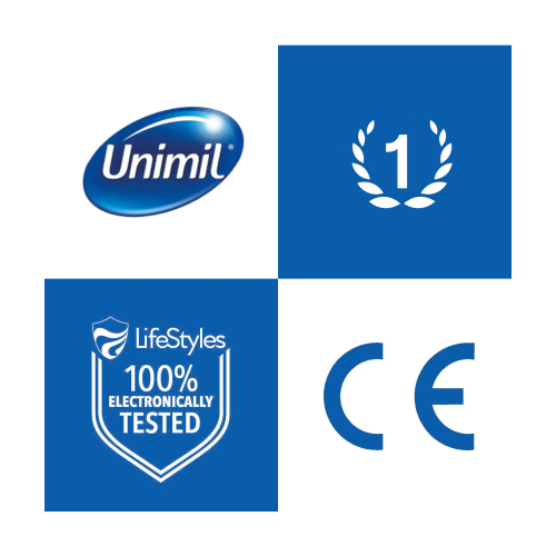UNIMIL NATURAL+ vlhčené a klasické tenké kondómy, 3 ks.