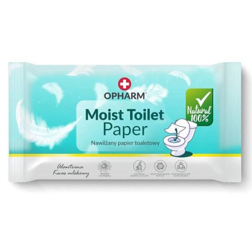 Opharm Moist Toilet Paper Vlhčený toaletný papier 48 ks.