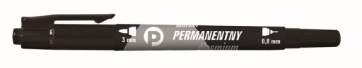 OBOJSTRANNÝ PERMANENTNÝ ZNAČOVAČ 0,8 mm a 3 mm, TETIS PREMIUM, MODRÁ