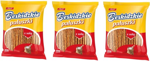 Beskidzkie tyčinky Aksam so soľou 240g x3