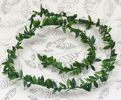 Boxwood Garland Ivy Umelé zelené listy Communion Wedding 7,5 m