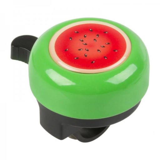Cyklistický zvonček vodný melón 3D zelený vzor deti