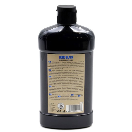 BONO BLACK Čierna látka na gumu a plast, 500 ml