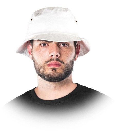 Biela letná čiapka na ochranu pred slnkom