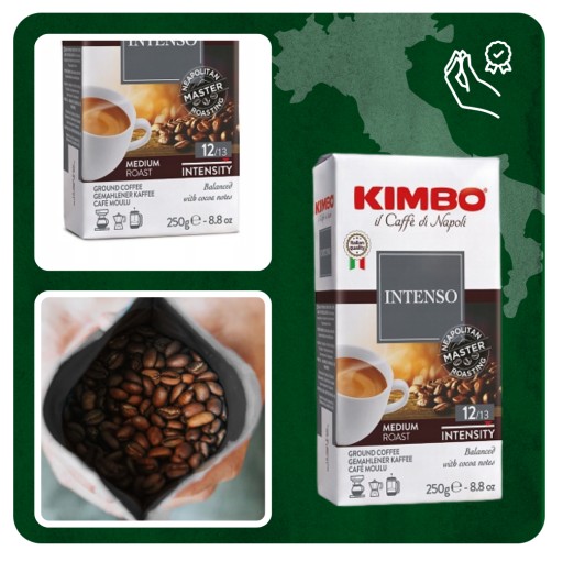 Kimbo Aroma Intenso 250g mletá káva