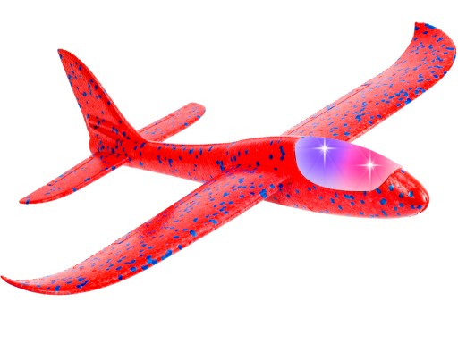 STYROPENOVÝ LIETADOVÝ KLUZÁK 47 CM SO SVIETIACI LED