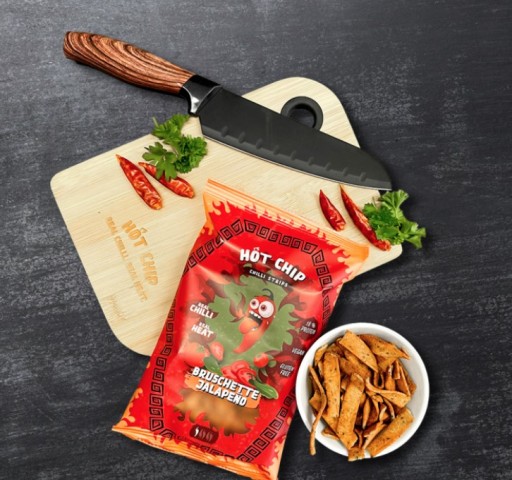 HOT CHIP Bruschetta Jalapeno chrumky 80g