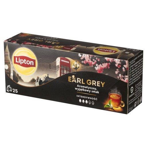 Lipton EARL GREY čierny expresný čaj 25 sáčkov 37,5g