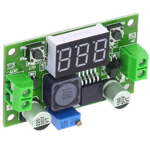 MENIČ REGULÁTORA NAPÄTIA LM2596 VOLTMETER