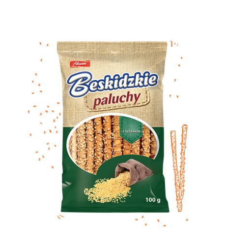 BESKIDOVÉ PRSTY SO SEZAMOM 5x 100G