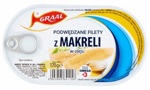 FILETKY Z GRÁLKA ÚDENÉ V OLEJU 170G