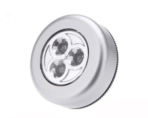 3 LED SAMOLEPIACA BATÉRIOVÁ LAMPA DO ŠATNÍKA