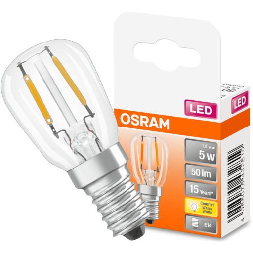 LED žiarovka E14 T26 T26 vláknová 1,6W OSRAM GLASS