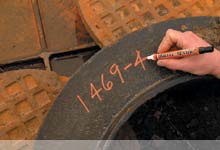 Dykem Brite Mark 916 Valve Marker Orange Med