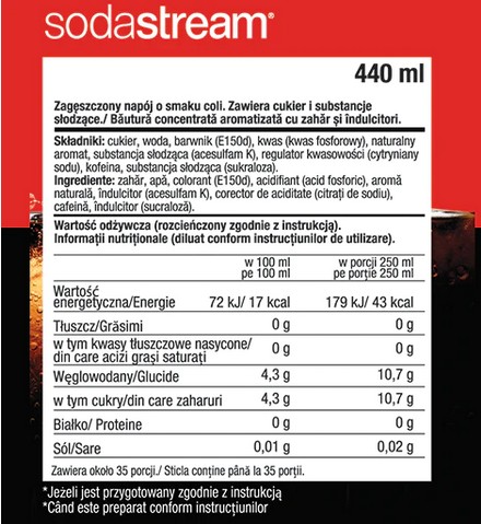 SodaStream Cola sirup 440 ml