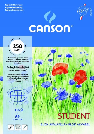 PODLOŽKA AKVARELOVÁ A4 250g 10k KANSON