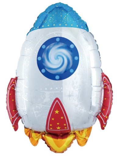 Fóliový balón raketa Space 56x75 cm Narodeniny