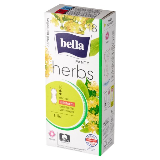 BELLA BYLINKY HYGIENICKÉ PODLOŽKY s lipovým kvetom TILIA 18 ks.