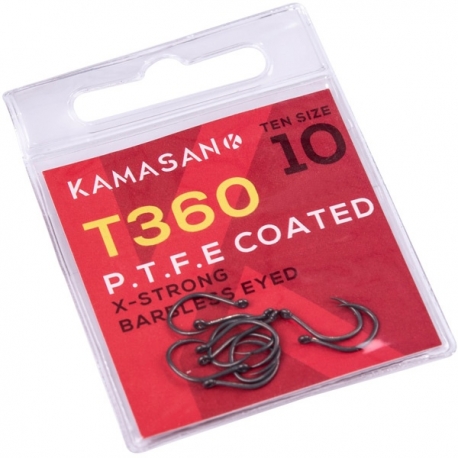 Kamasan T360 X-Strong PTFE háčiky 10 ks, veľkosť 10