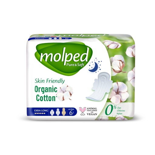 MOLPED EKO Pure&Soft E.LONG hygienické vložky 6 ks.
