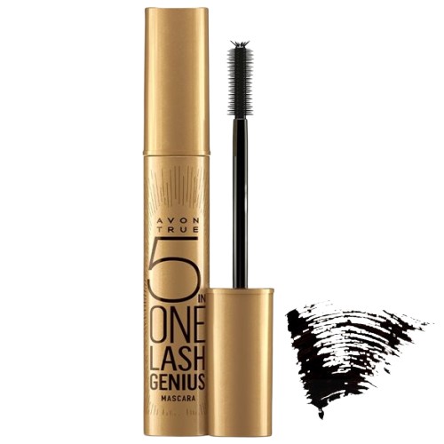 AVON GENIUS BLACKEST BLACK MASCARA 5V1 10ml