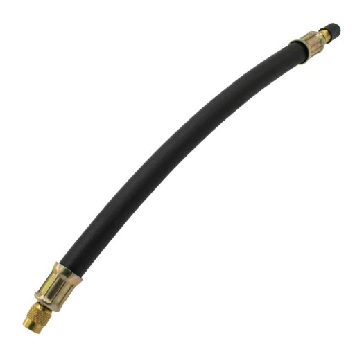 Pružná gumová hadica pumpy, Auto / Schrader ventil, 25 cm