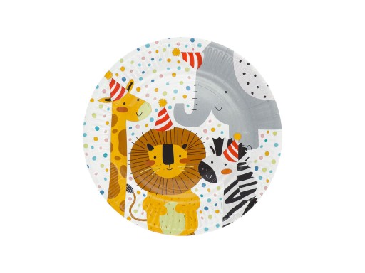 Safari narodeninové taniere 23 cm 8 ks