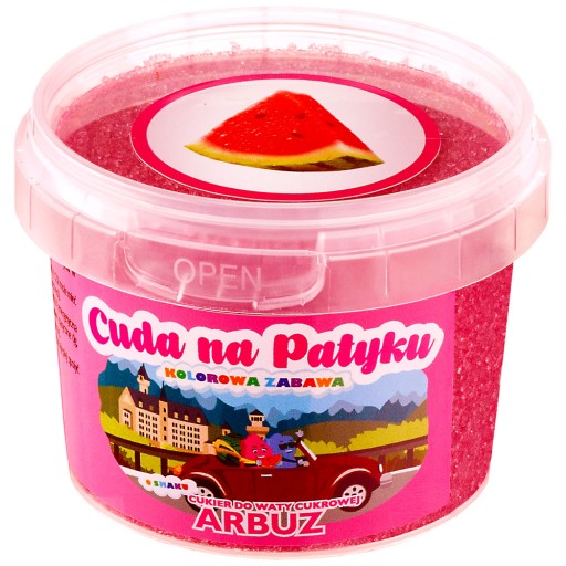 Farebná cukrová vata cukor do stroja s príchuťou VODOVÝ MELÓN Vodný melón 100g