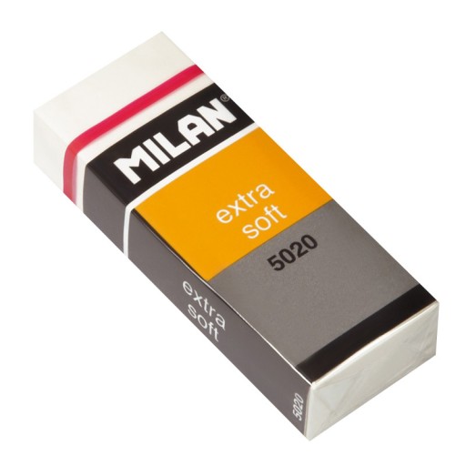 Guma na ceruzky Extra Soft 5020 - Milan - biela