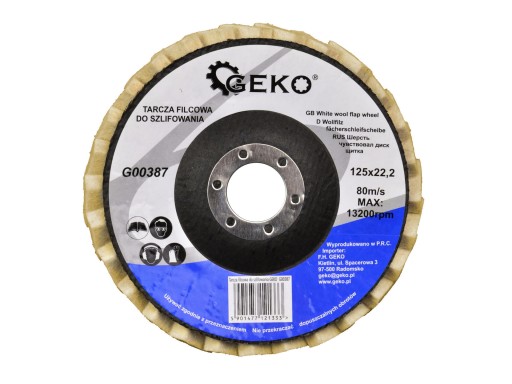 KOTÚČ PLSTENÝ 125mm GEKO G00387