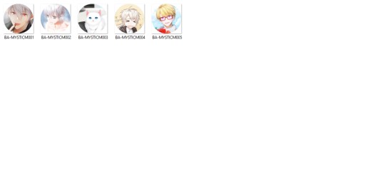 Mystic messenger Manga Anime špendlíky NA VÝBER