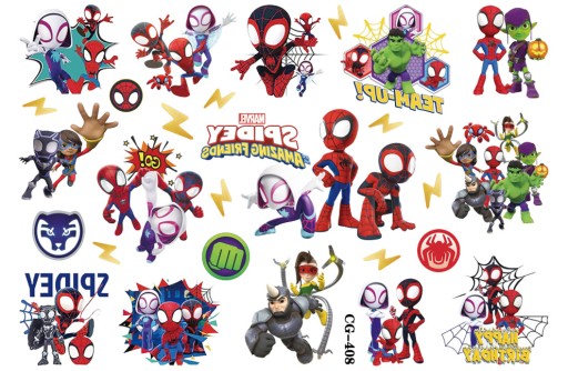 Umývateľné tetovanie pre deti SPIDEY CG408