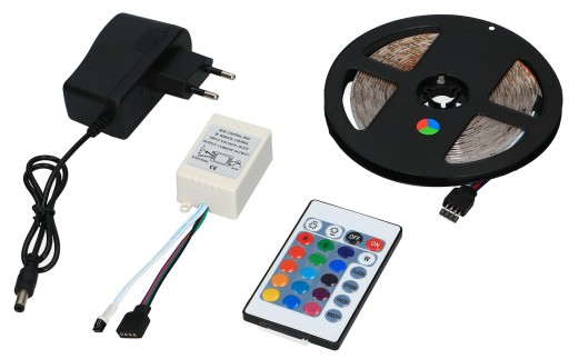VODEODOLNÝ SMD LED PÁS 5M RGB FAREBNÝ + DIAĽKOVÉ OVLÁDANIE