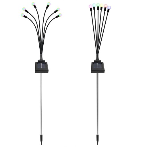 SOLÁRNA LAMPA S GUĽAMI 6 LED ZÁHRADNÁ LAMPA S GUĽAMI