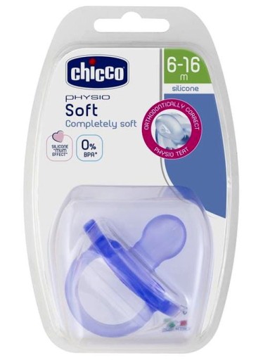 Mäkký silikónový cumlík Chicco Physio 6-16