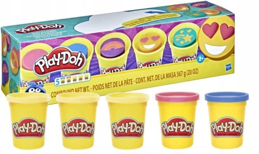 PlayDoh F4715 5 tub 567g Playdoh Radostné farby