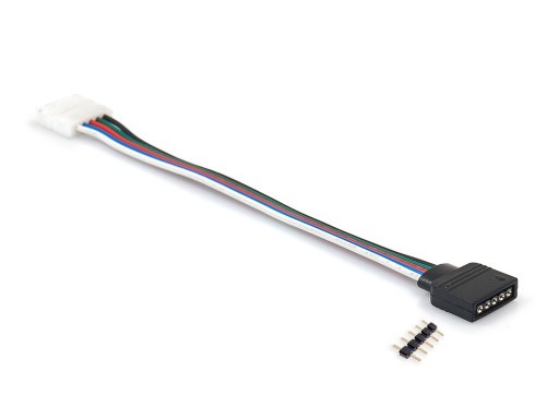 Konektor adaptéra - 5PIN samica + Adaptér PIN RGBW 10mm 5PIN