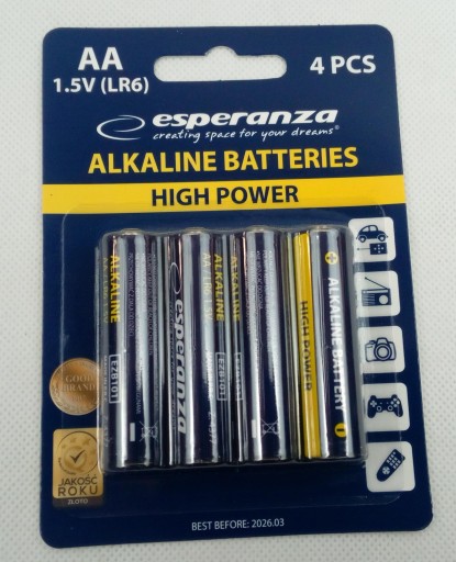 ALKALICKÉ BATÉRIE LR6 AA x4 1,5V 4 ks BLISTER