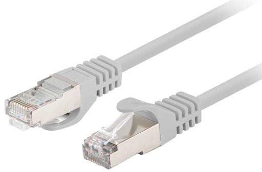 Sieťový kábel LAN ETHERNET internet cat 6 FTP RJ45 2m Krútený pár Šedý
