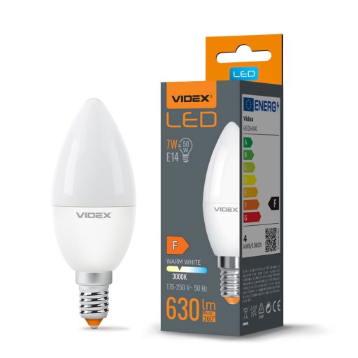 VIDEX CCD LED ŽIAROVKA 175-250V 7W E14 630LM 3000K TEPLÁ FARBA