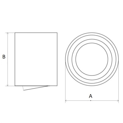 Stropné svietidlo Karadon GU10, čierne, 56x170mm