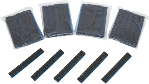 GRAFITOVÉ závažia nalepené na ráfikoch, 12x5g, 10 pásikov