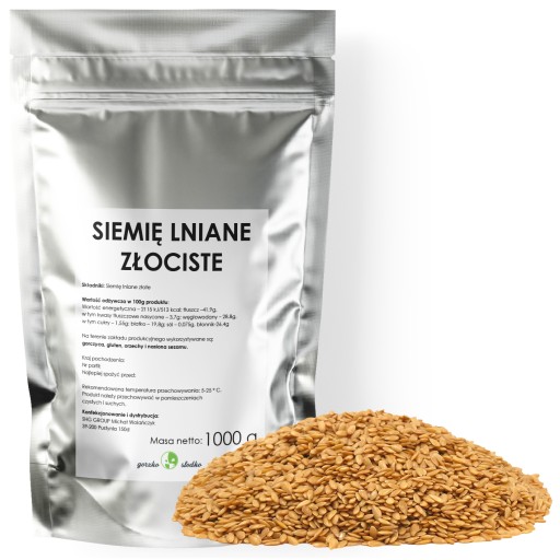 ZLATÁ ĽANOVÁ, zlaté ľanové semienko, 1kg