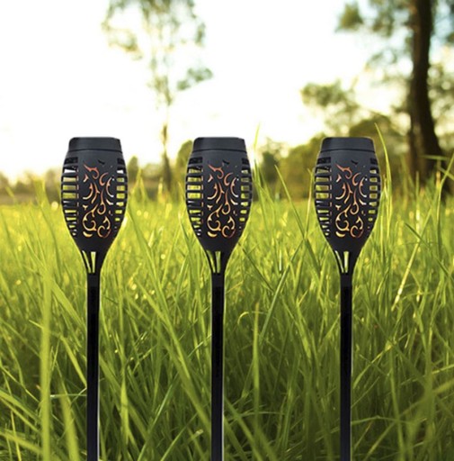 Solárna lampa Baterka s LED efektom Flame Fire Flame Garden Stick