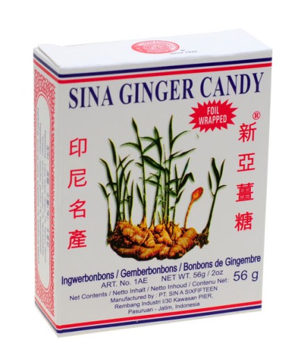 Hrejivé zázvorové cukríky 56g Sina
