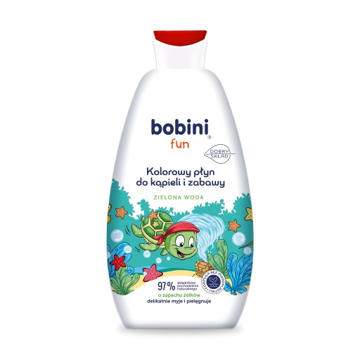 Bobini Tekutý kúpeľ pre deti na farbenie vody Zelená Maxi pena 500 ml